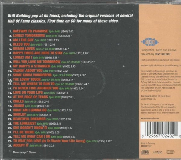 TONY ORLANDO - CD - Halfway To Paradise - BRAND NEW - Image 3
