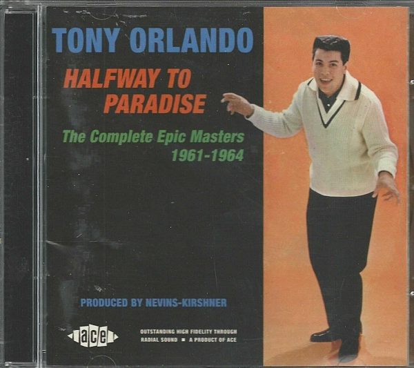 TONY ORLANDO - CD - Halfway To Paradise - BRAND NEW