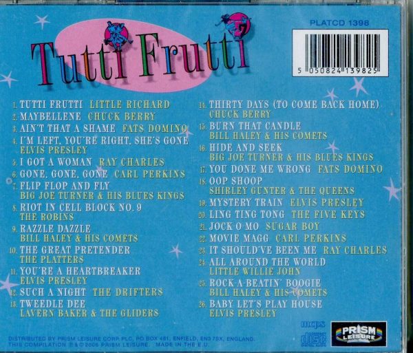TUTTI FRUTTI - 26 ROCK N ROLL CLASSICS - CD  - BRAND NEW - Image 3