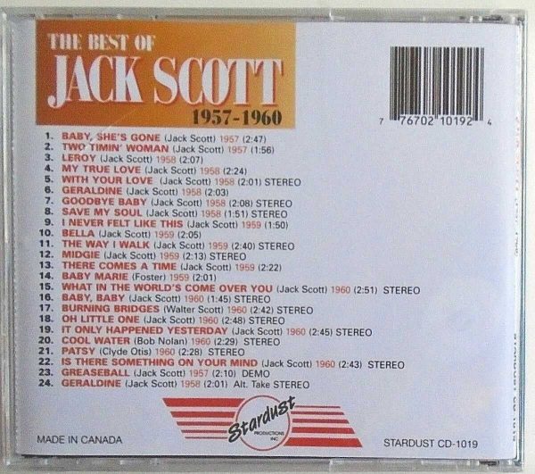 The Best Of JACK SCOTT - CD - 1957-1960 - BRAND NEW - Image 3