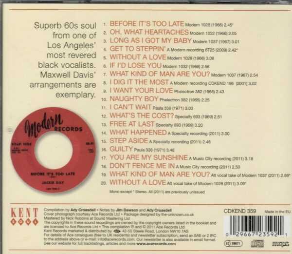 The Complete Jackie Day - Dig It The Most - CD - Brand New - Image 3