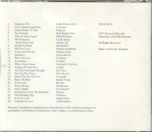 Treasure Records - The Greatest Music You've Never Heard - Vol 2 - CD - Brand Ne - Image 3