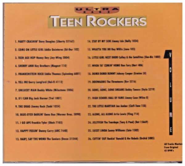 ULTRA RARE TEEN ROCKERS CD  Volume 1    Brand New   26 Tracks - Image 3