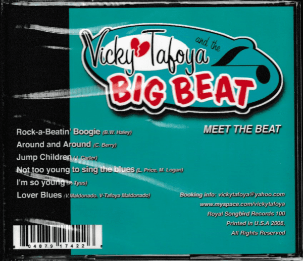 VICKY TAFOYA AND THE BIG BEAT CD MEET THE BEAT - BRAND NEW - Image 3