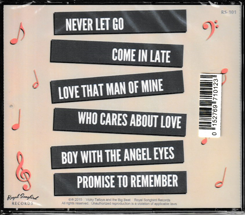 VICKY TAFOYA AND THE BIG BEAT CD NEVER LET GO VOL 1 - BRAND NEW - Image 3