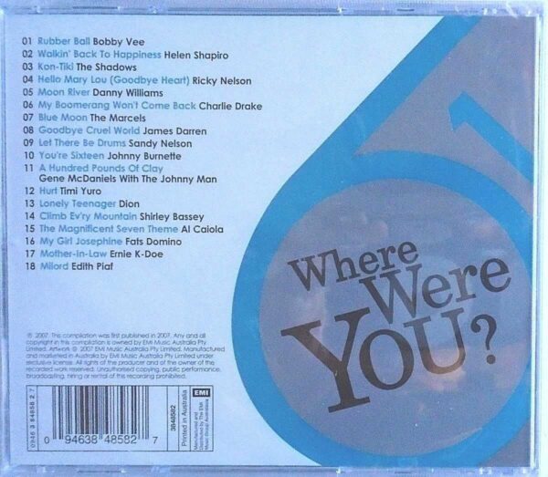 WHERE WERE YOU - CD - 1961 - BRAND NEW - Image 3