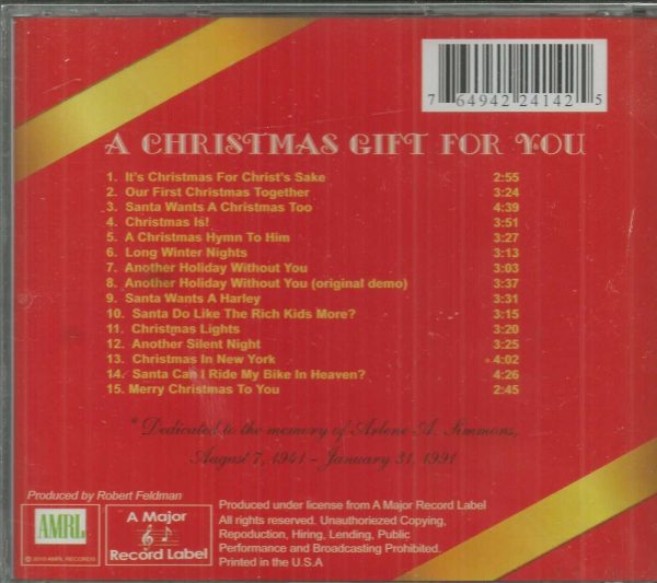 A CHRISTMAS GIFT FOR YOU CD    BRAND NEW - Image 3