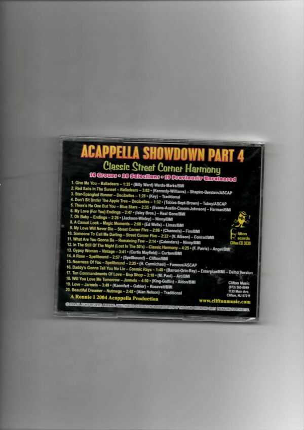 ACAPPELLA SHOWDOWN - PART 4-BRAND NEW CD - Image 3