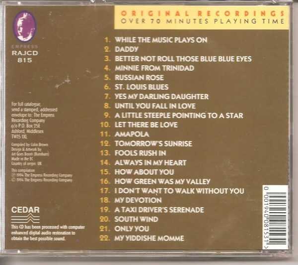 ANN SHELTON Sings With AMBROSE Orchestra - CD - Let There Be Love - BRAND NEW - Image 3