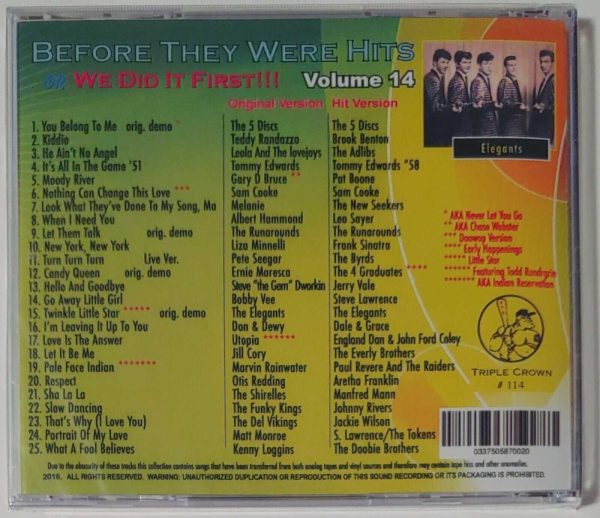 BEFORE THEY WERE HITS - VOL 14   CD     BRAND NEW - Image 3