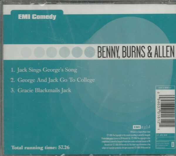 BENNY, BURNS & ALLEN - EMI Comedy - CD - BRAND NEW - Image 3