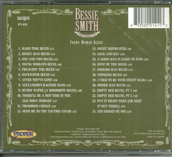 BESSIE SMITH - CD - Chattanooga Gal - Young Woman Blues - LIKE NEW - Image 3