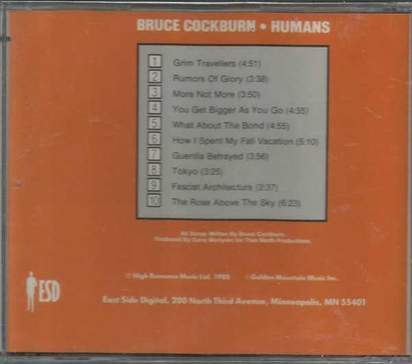 BRUCE COCKBURN - CD - Humans - BRAND NEW - Image 3