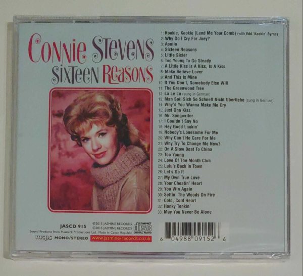 CONNIE STEVENS - 16 REASONS     CD     BRAND NEW - Image 3