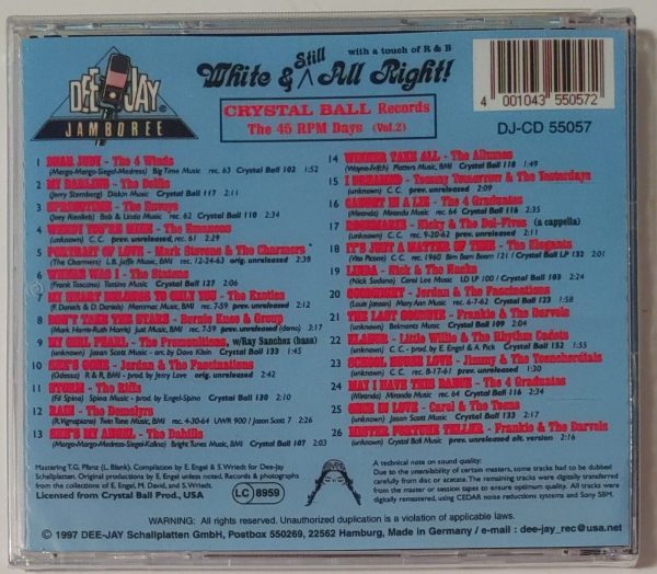 CRYSTAL BALL RECORDS - 45 RPM DAYS  VOL 2   CD   BRAND NEW - Image 3
