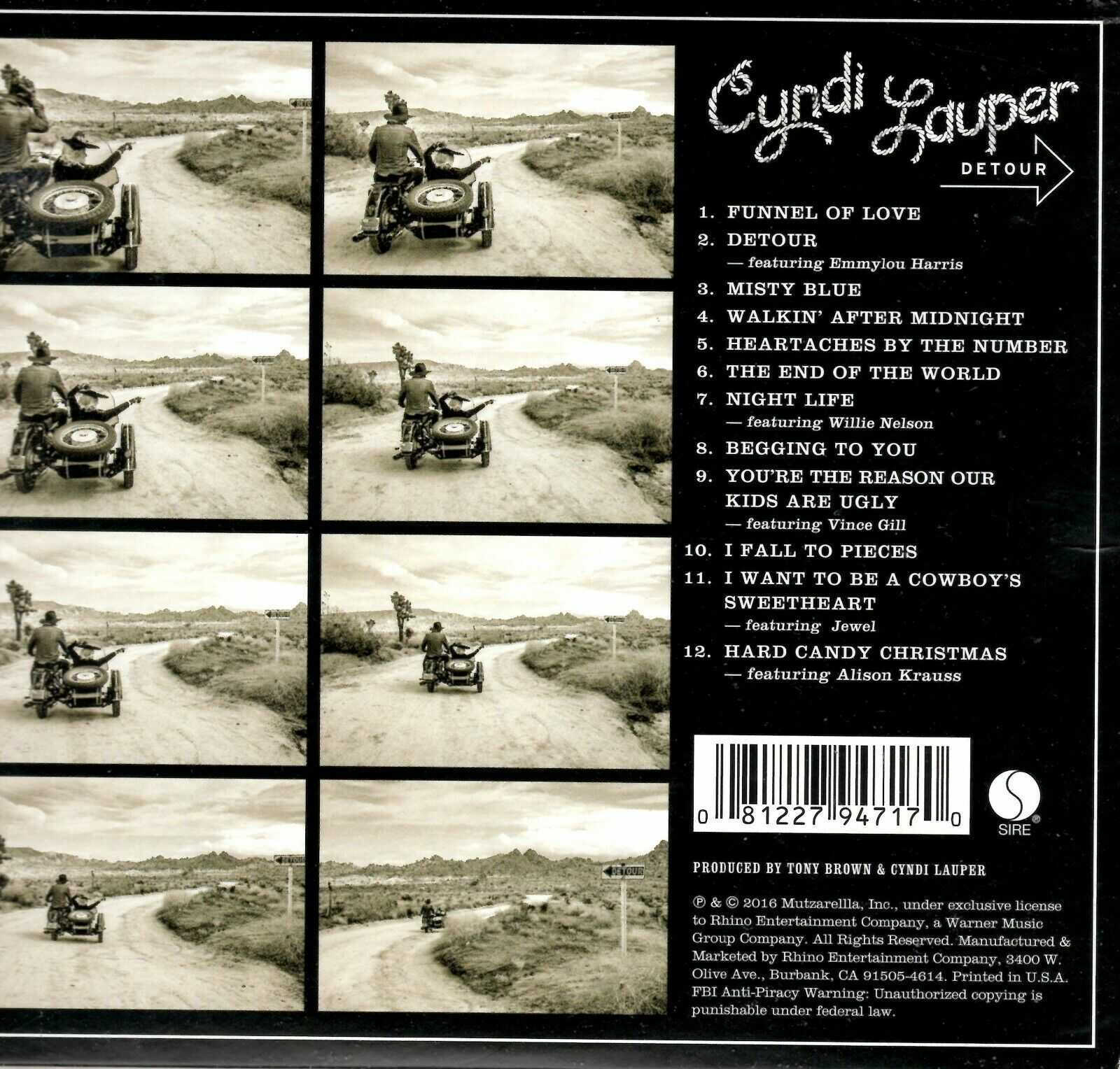 Cyndi Lauper Detour CD CD Greeting, LLC
