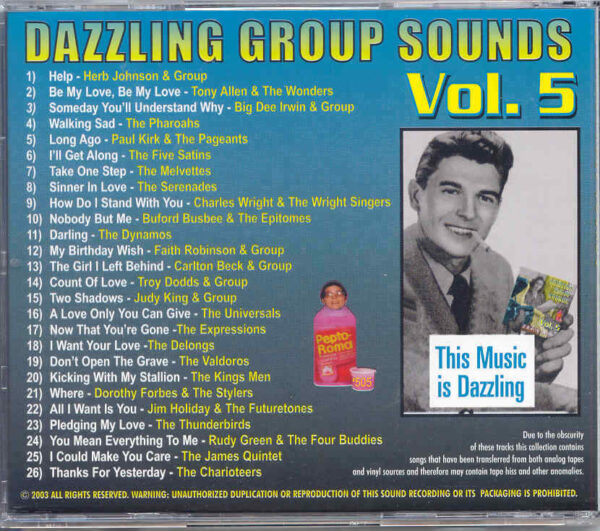 DAZZLING GROUP SOUNDS  - CD - Vol. 5 - BRAND NEW - Image 3