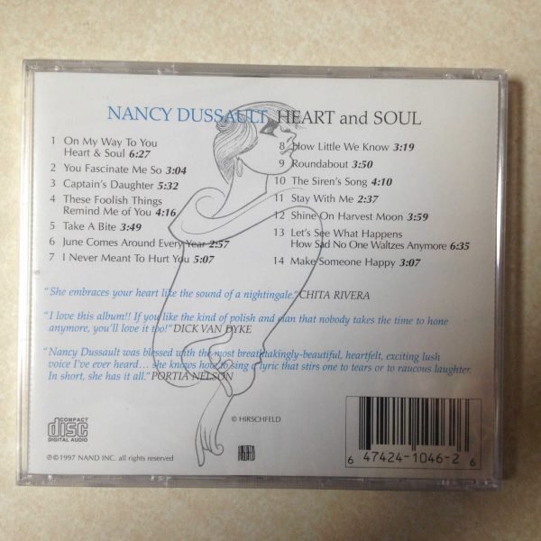 DUSSAULT, NANCY - HEART AND SOUL - BRAND NEW CD - Image 3
