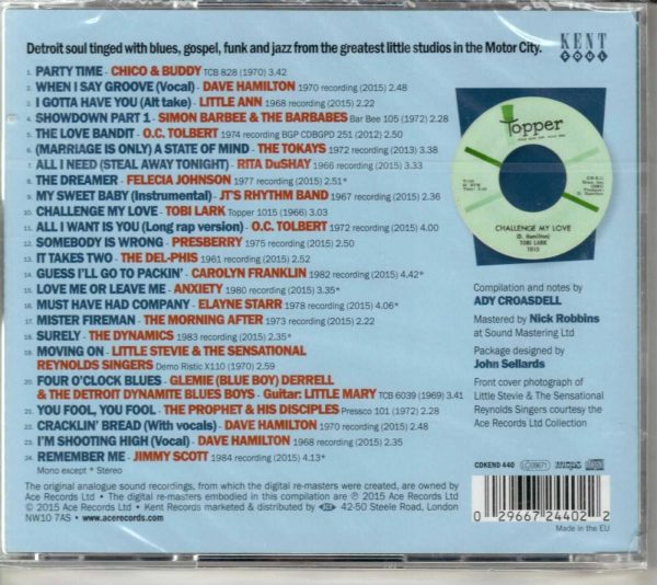 Dave Hamilton's - Detroit Soul  VOL 2- CD - Brand New - Image 3