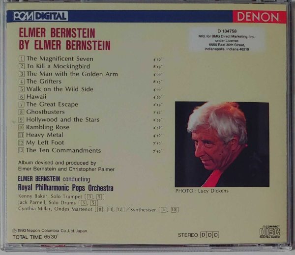 ELMER BERNSTEIN - BY ELMER BERNSTEIN   CD     LIKE NEW - Image 3
