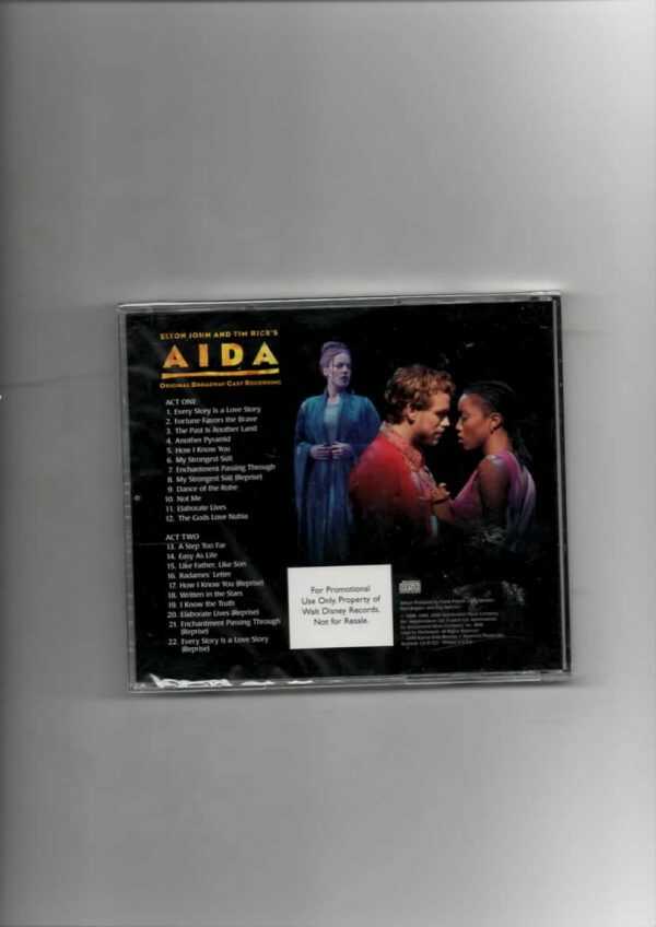 ELTON JOHN & TIM RICE'S - AIDA ORIGINAL B'WAY-BRAND NEW CD - Image 3
