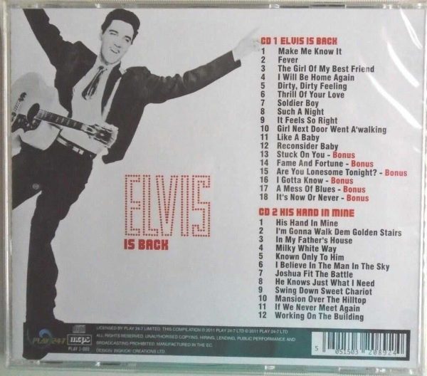 ELVIS PRESLEY - CD -  Elvis is Back - BRAND NEW - Image 3