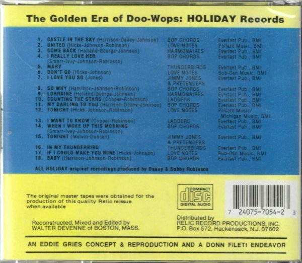 Golden Era Of Doo Wops - Holiday Records - CD - Image 3