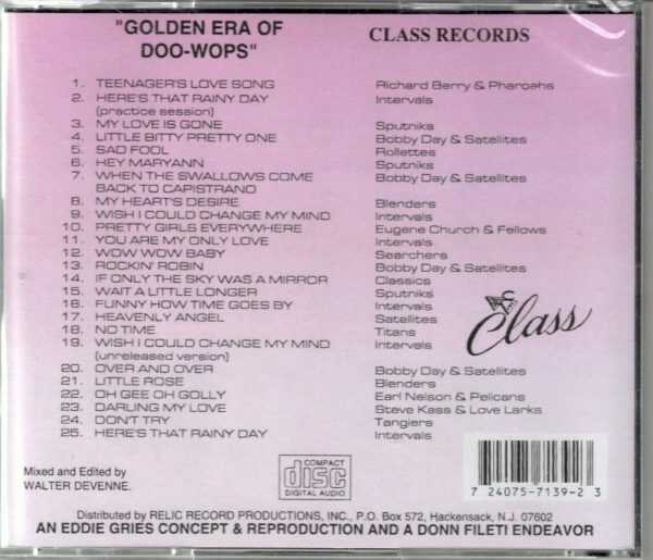 Golden Era of Doowops - Class Records by Various Artists - CD - Image 3