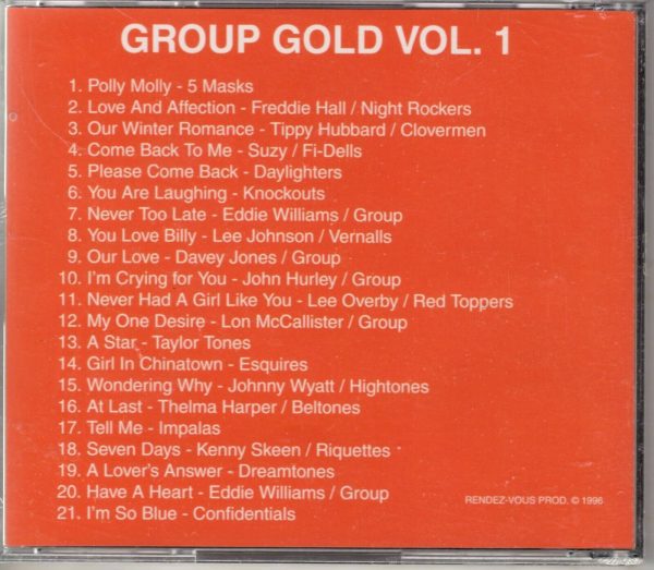 Group Gold - Vocal Harmony From The 50's & 60's - Vol 1 - CD - Image 3