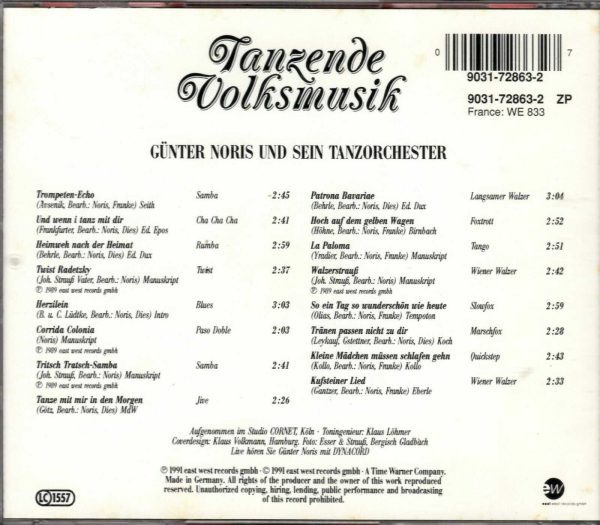 Gunter Noris - Und sein Tanzorchester CD - Image 3