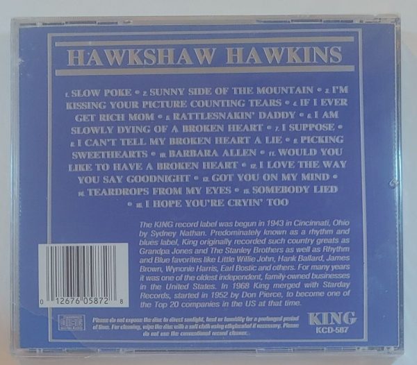 HAWKSHAW HAWKINS - HAWKSHAW VOL 1   CD BRAND NEW - Image 3