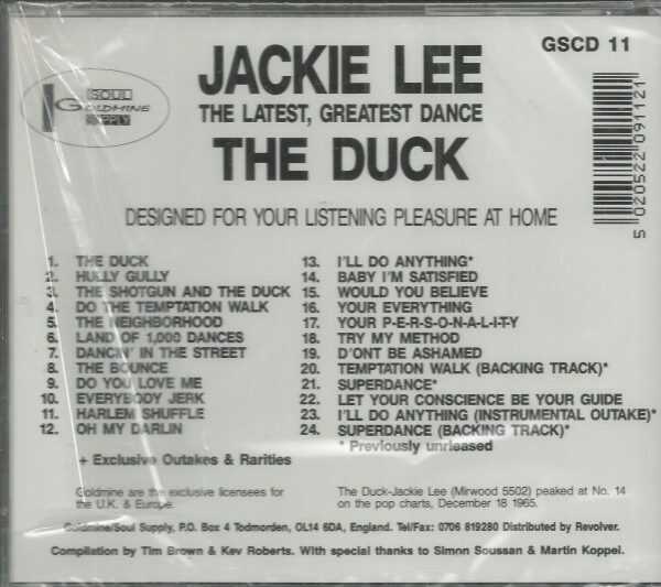 JACKIE LEE - CD - The Duck - Dance Favourites - BRAND NEW - Image 3