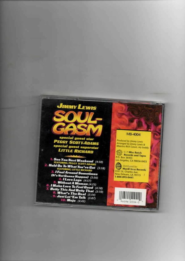 JIMMY LEWIS - SOUL-GASM-CD - Image 3