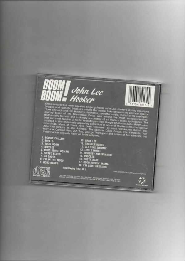 JOHN LEE HOOKER - BOOM BOOM-CD - Image 3