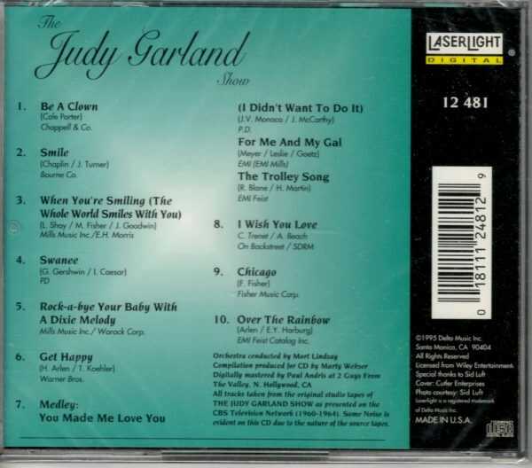 Judy Garland - Over the Rainbow - CD - Brand New - Image 3