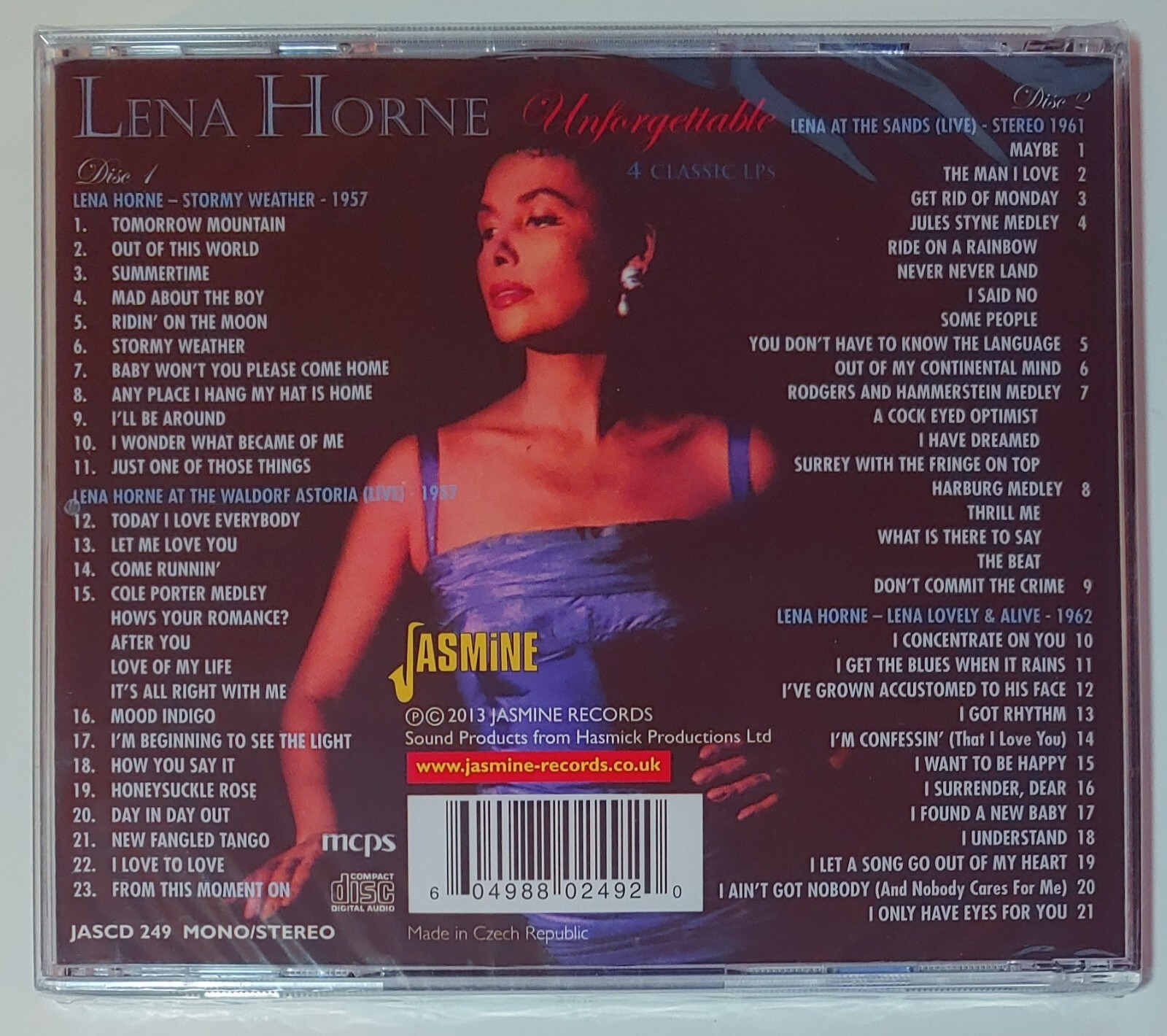 LENA HORNE - UNFORGETTABLE CD BRAND NEW - Image 3