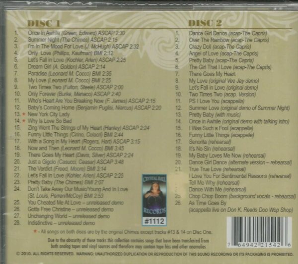LENNY COCCO AND THE CHIMES CD - AS TIME GOES BY  BRAND NEW   2 CDS - Image 3