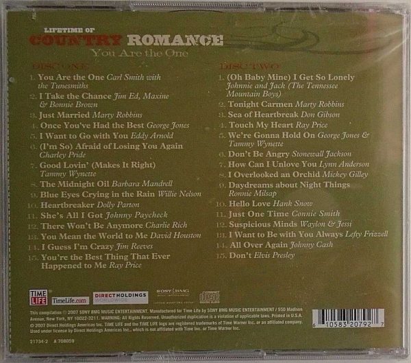 LIFETIME OF COUNTRY ROMANCE - You Are The One - CD - BRAND NEW - Image 3