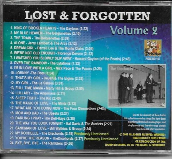 LOST & FORGOTTEN CD VOL 2 - BRAND NEW - Image 3