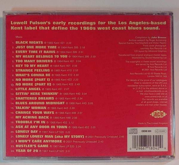 LOWELL FULSON - BLACK NIGHTS  CD BRAND NEW - Image 3