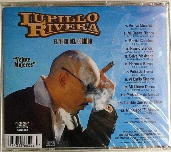 LUPILLO RIVERA - CD - Viente Mujeres - BRAND NEW - Image 3