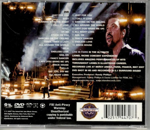 Lionel Richie - Live In Paris - 2 CD's - Image 3