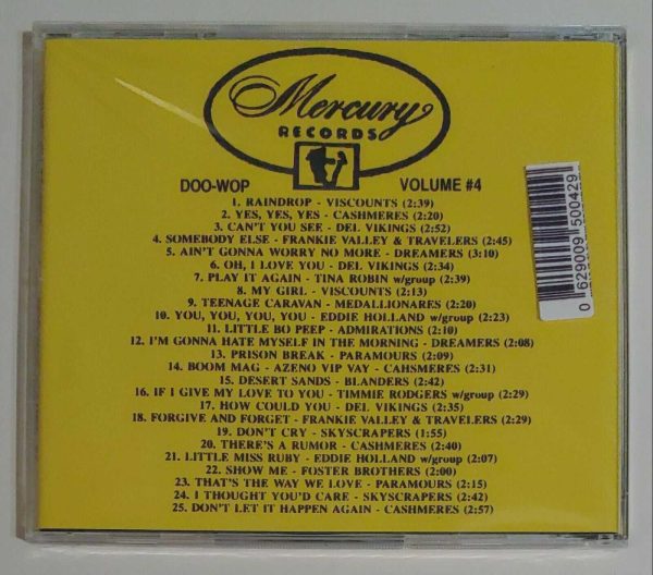 MERCURY DOO WOPS - VOL 4   CD     BRAND NEW - Image 3