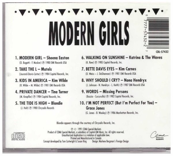 MODERN GIRLS - CD - Various Artists -  LIKE NEW - Image 3