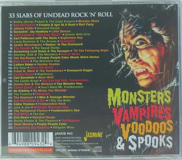 MONSTERS, VAMPIRES, VOODOOS & SPOOKS   CD     BRAND NEW - Image 3