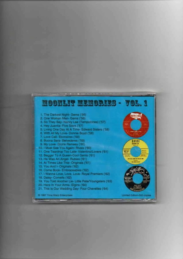 MOONLIT MEMORIES VOL 1 -BRAND NEW CD - Image 3