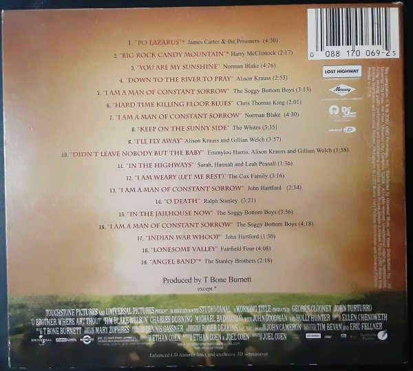 O BROTHER, WHERE ART THOU? - SOUNDTRACK - LIKE NEW CD - Image 3