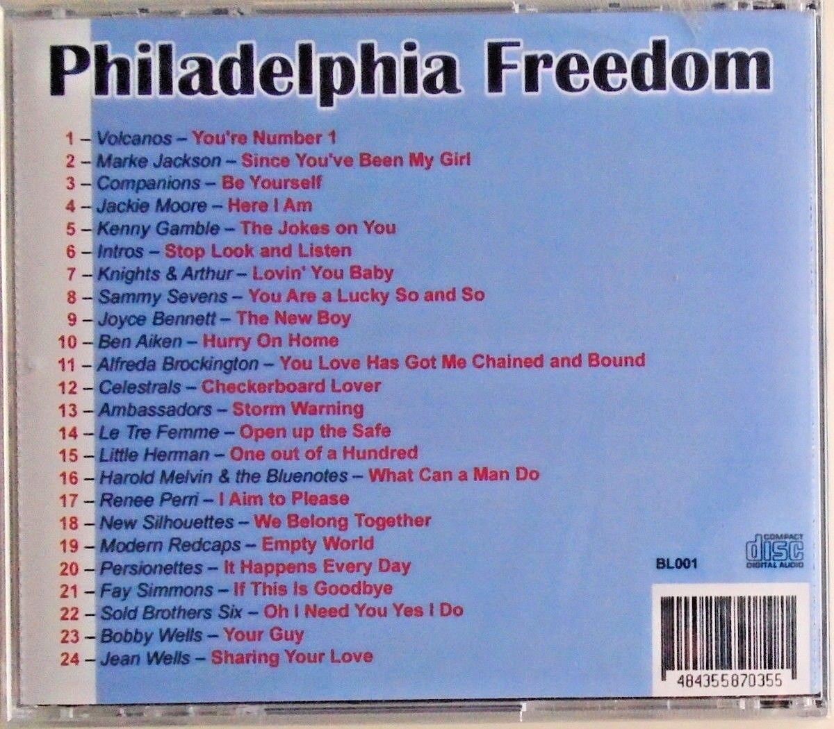 PHILADELPHIA FREEDOM - CD - 24 Northern Soul Tracks - BRAND NEW - Image 3