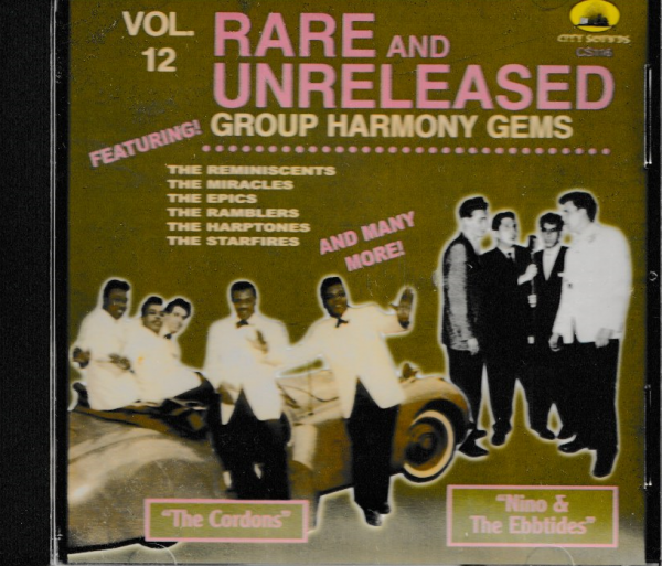 RARE AND UNRELEASED GROUP HARMONY GEMS - VOL 12 CD - BRAND NEW