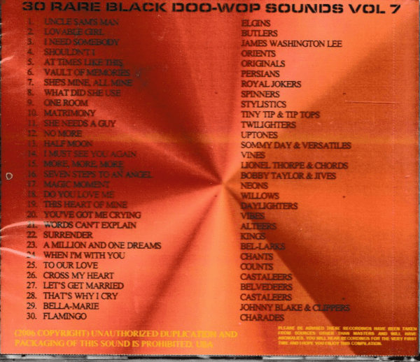 RARE BLACK SOUNDS - VOL 7 CD - BRAND NEW - Image 3